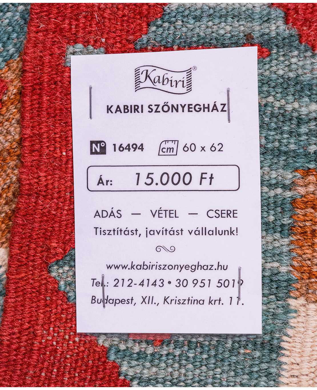 Chobi hand-made wool kilim - Image 4