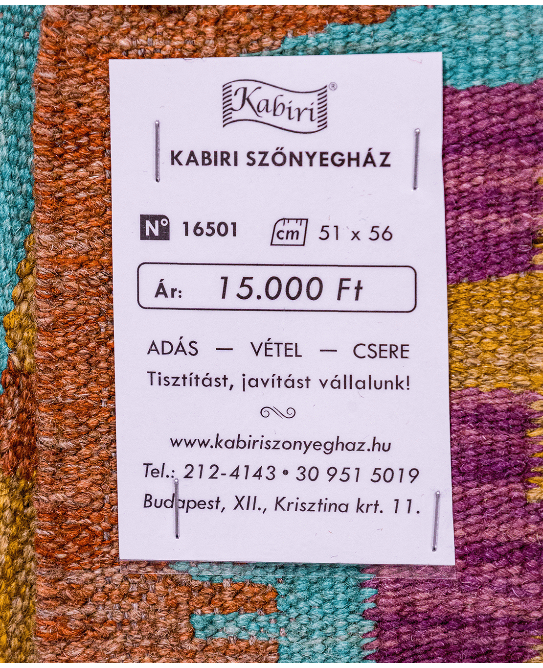 Chobi hand-made wool kilim - Image 4