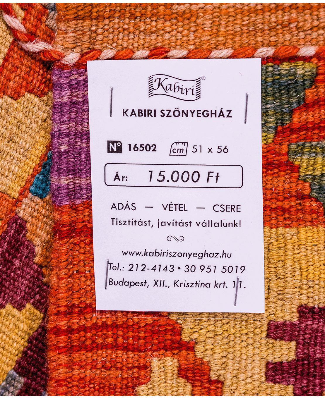 Chobi hand-made wool kilim - Image 4