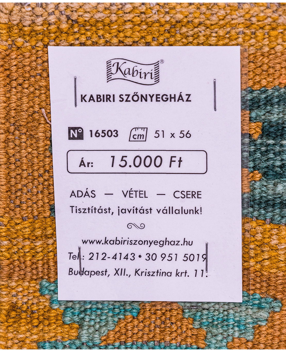 Chobi hand-made wool kilim - Image 4