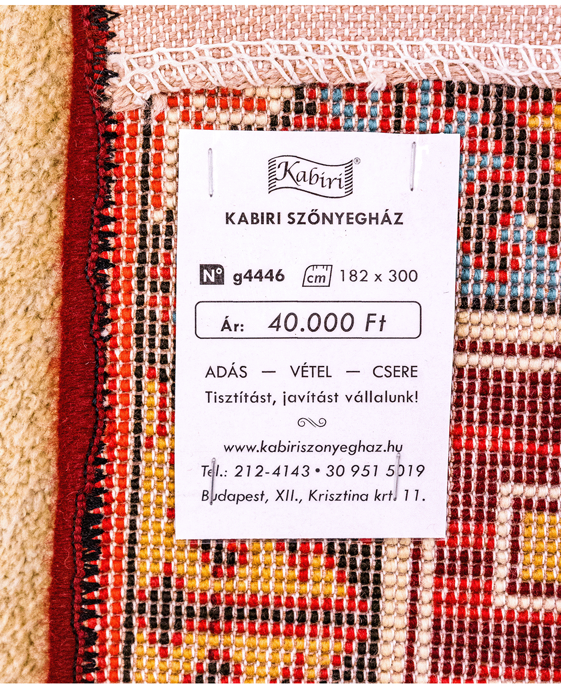 Classic machine-made wool rug - Image 5