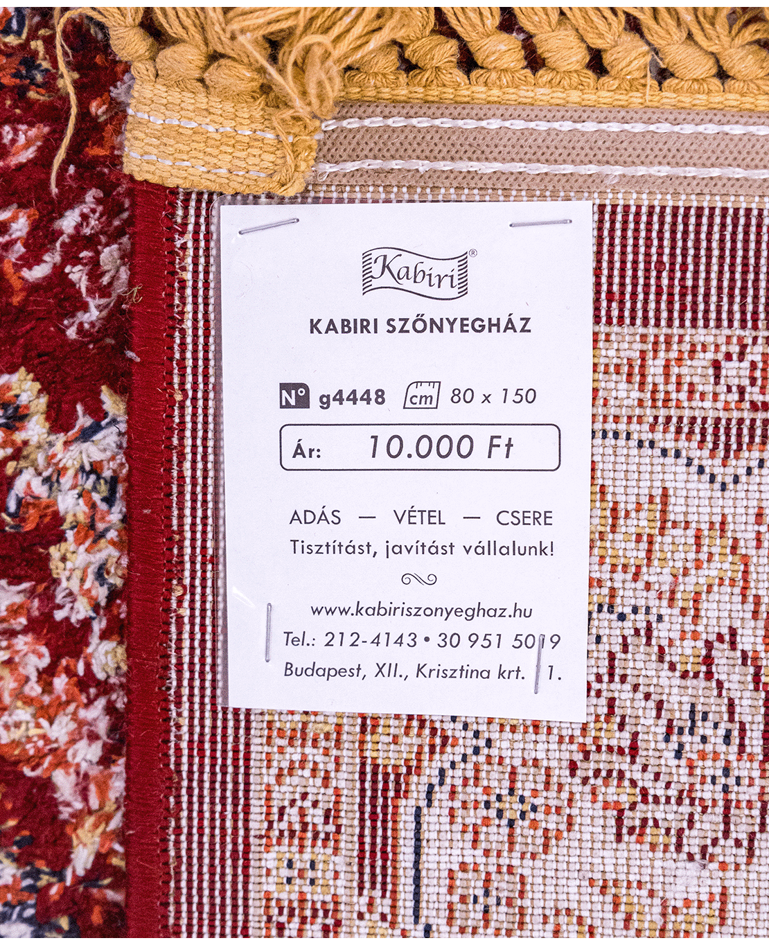 Machine-made rayon rug - Image 5