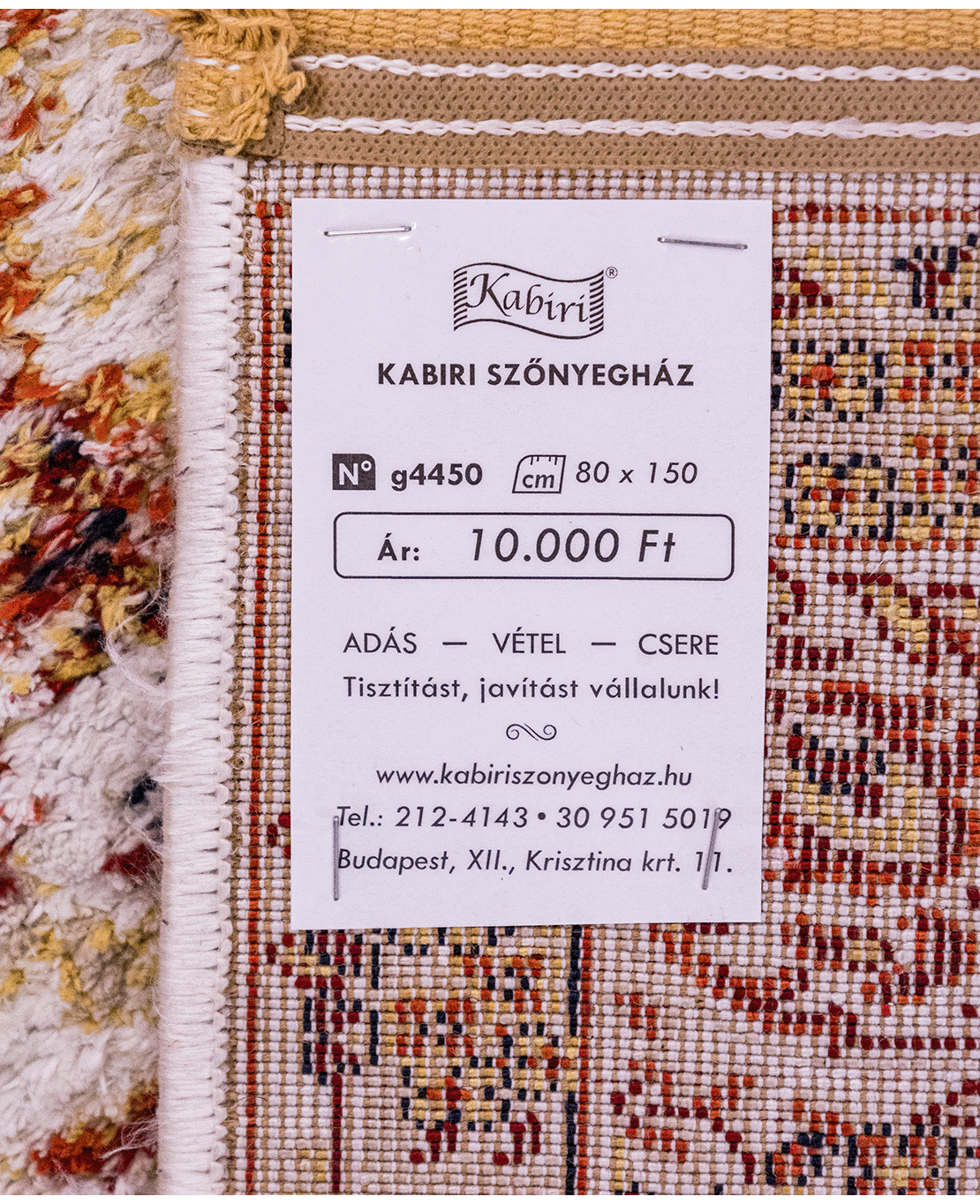 Machine-made rayon rug - Image 5