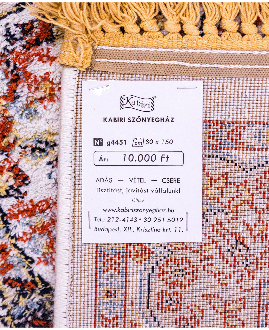 Machine-made rayon rug - Image 5