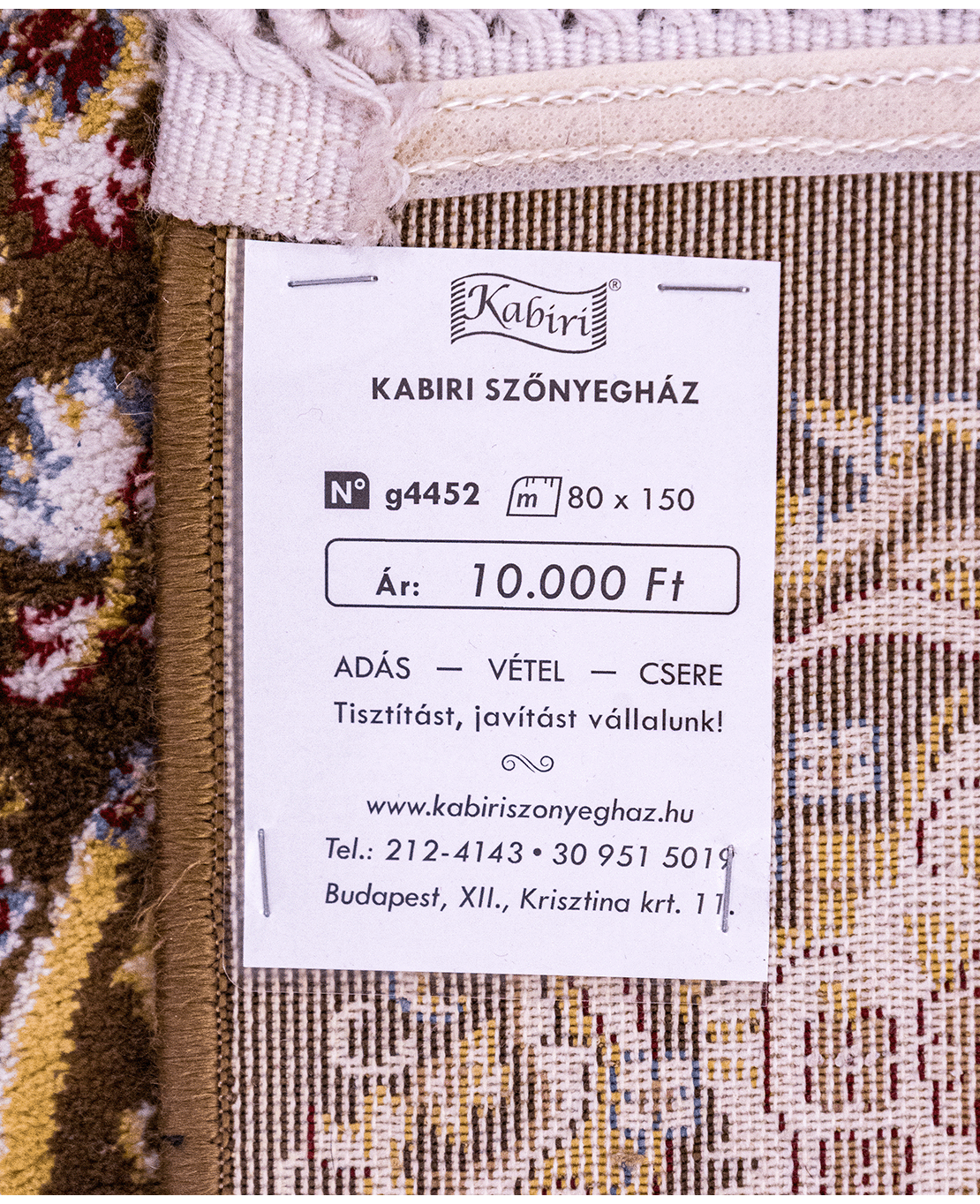 Machine-made rayon rug - Image 5