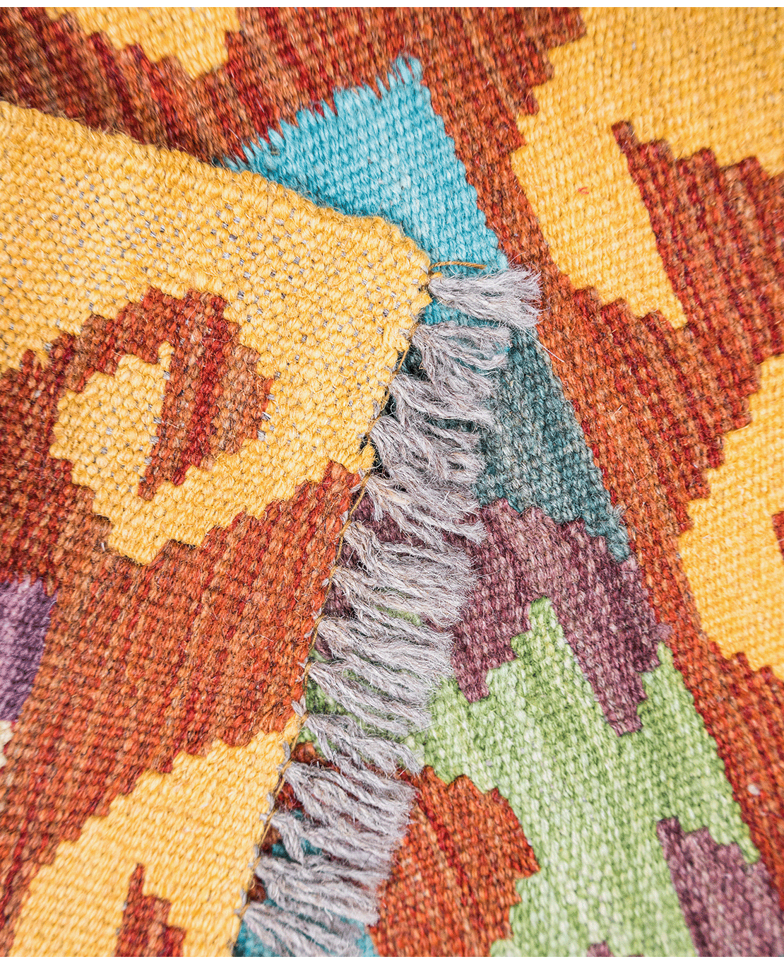 Chobi handwoven wool kilim - Image 3