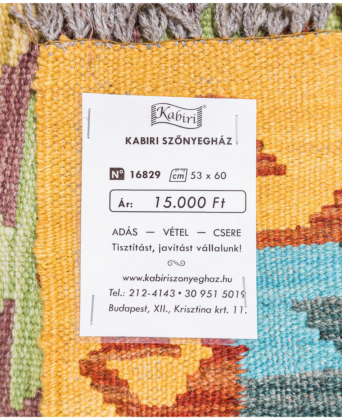 Chobi handwoven wool kilim - Image 4