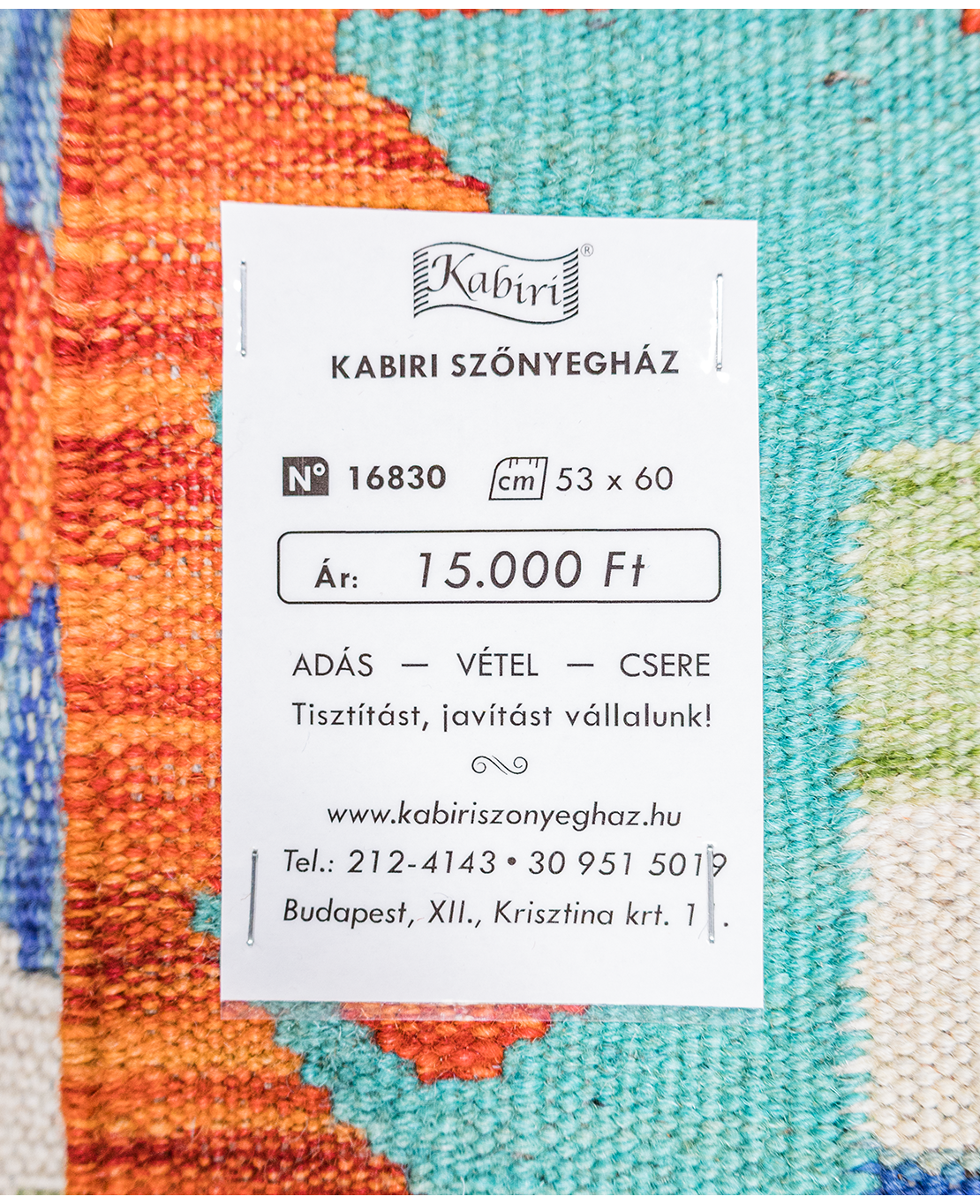 Chobi handwoven wool kilim - Image 4
