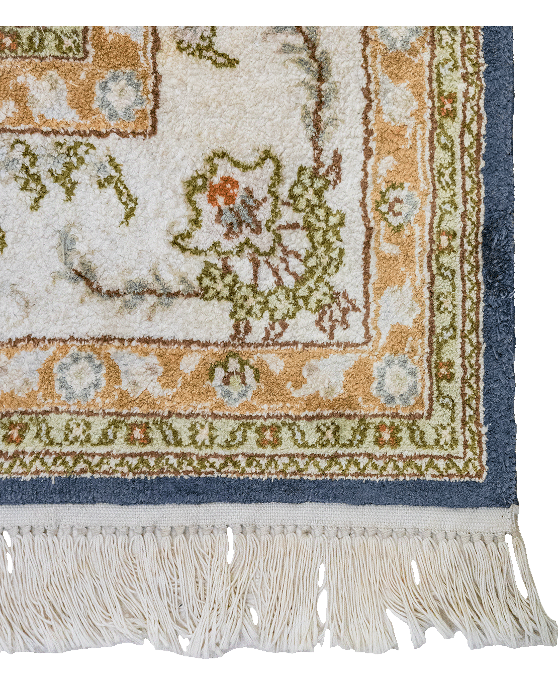 Indian Kashmiri handmade silk rug - Image 3
