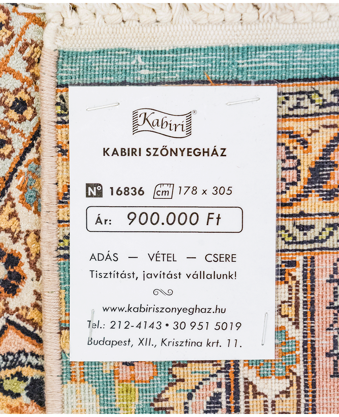 Indian Kashmiri handmade silk rug - Image 5