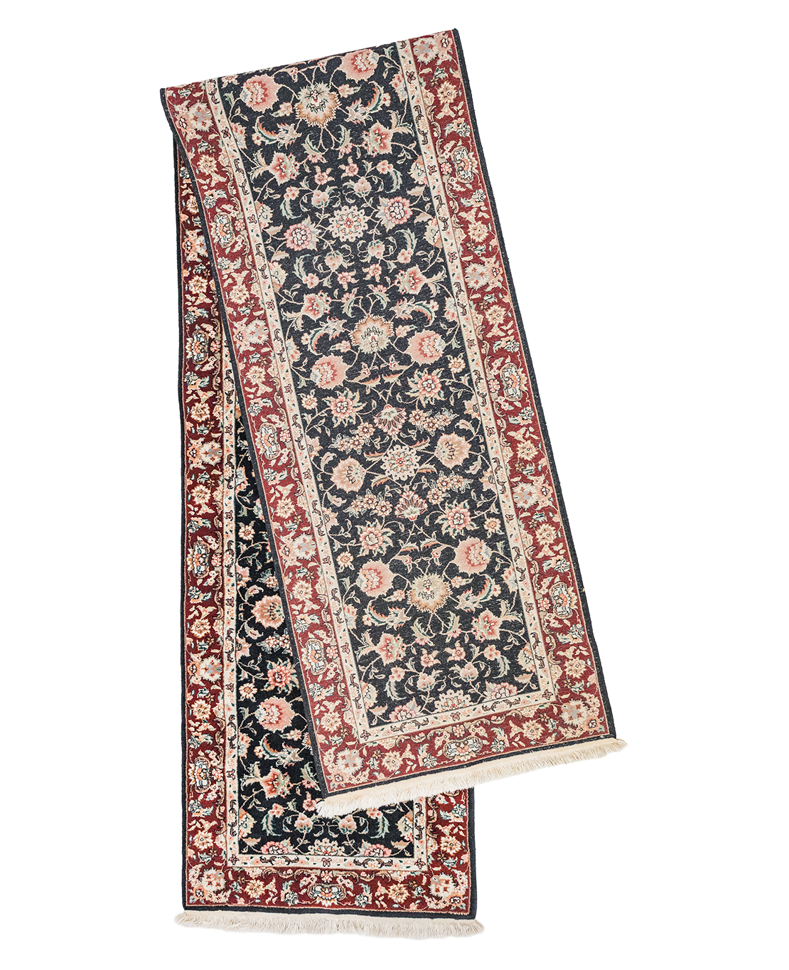 Iranian Tabriz handmade wool rug with silk outlines - Image 2