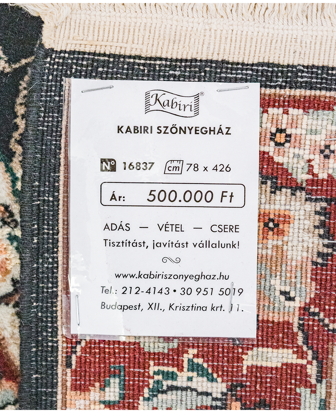 Iranian Tabriz handmade wool rug with silk outlines - Image 6