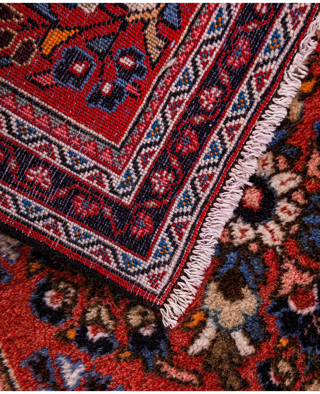 Iranian Hamadan handmade wool rug - Image 4