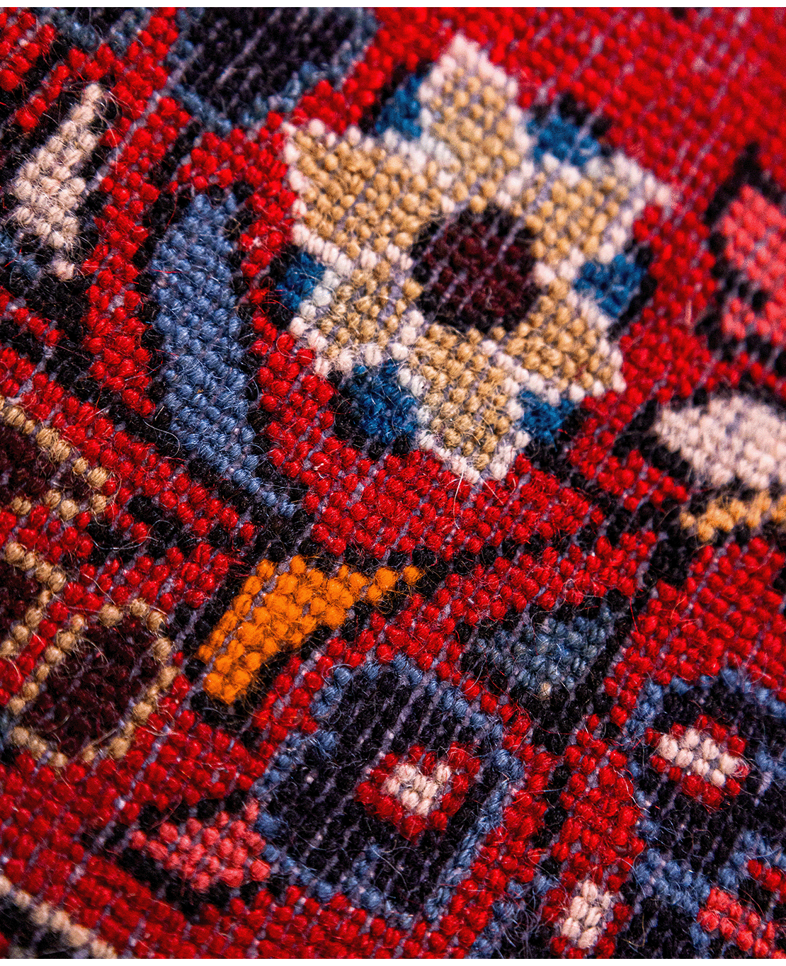 Iranian Hamadan handmade wool rug - Image 5