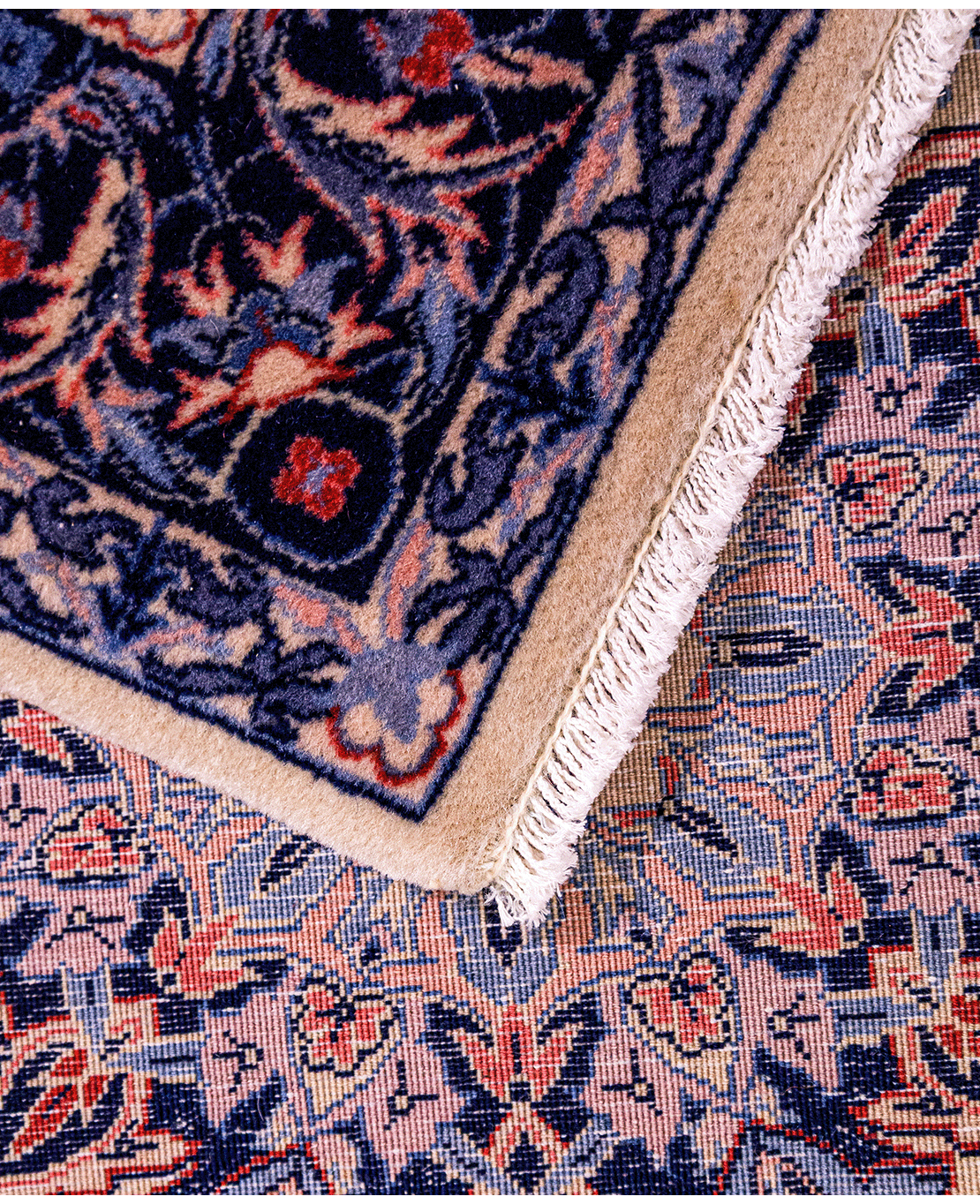 Iranian Isfahan handmade wool rug - Image 2