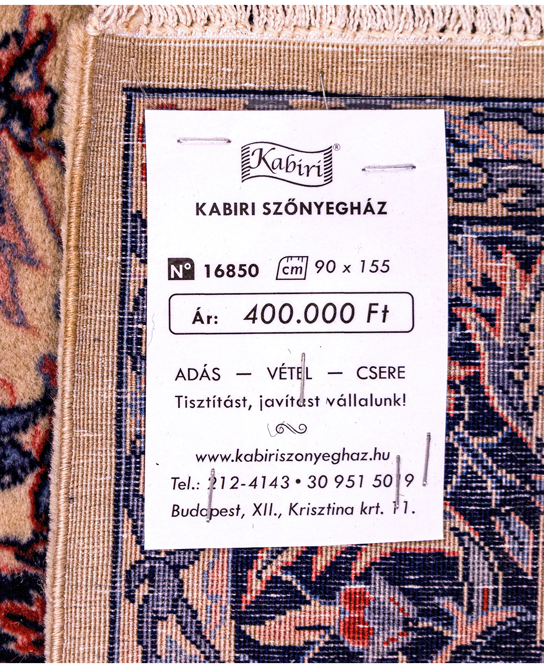 Iranian Isfahan handmade wool rug - Image 9