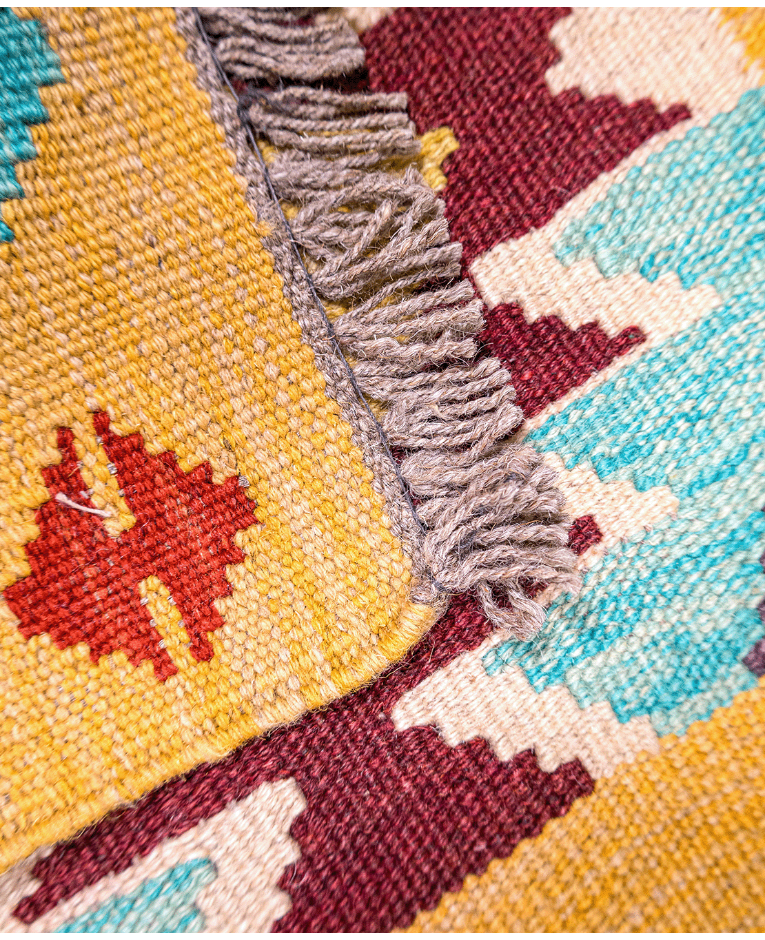 Afghan old style kilim - Image 3