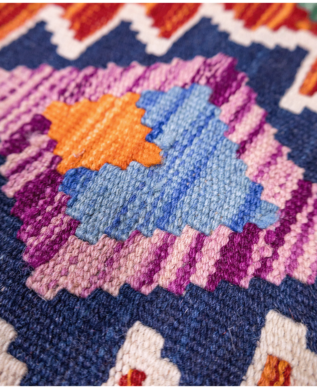 Afghan old style kilim - Image 3
