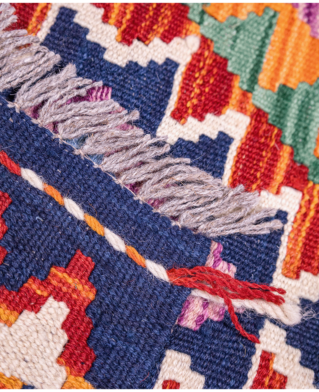 Afghan old style kilim - Image 4
