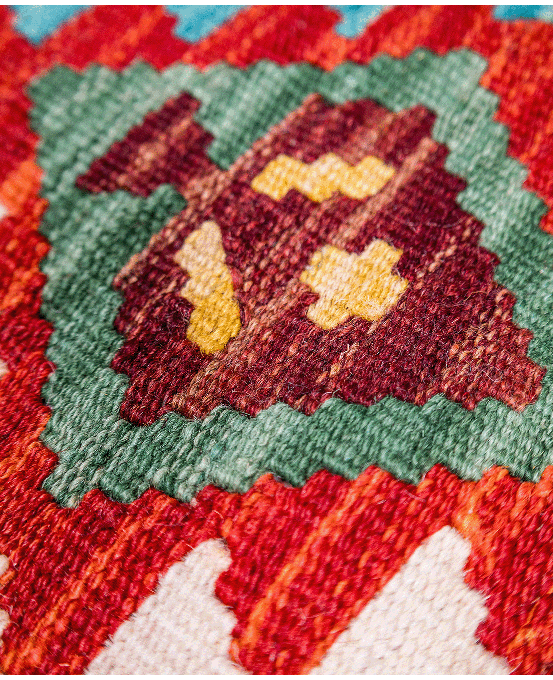 Afghan old style kilim - Image 3