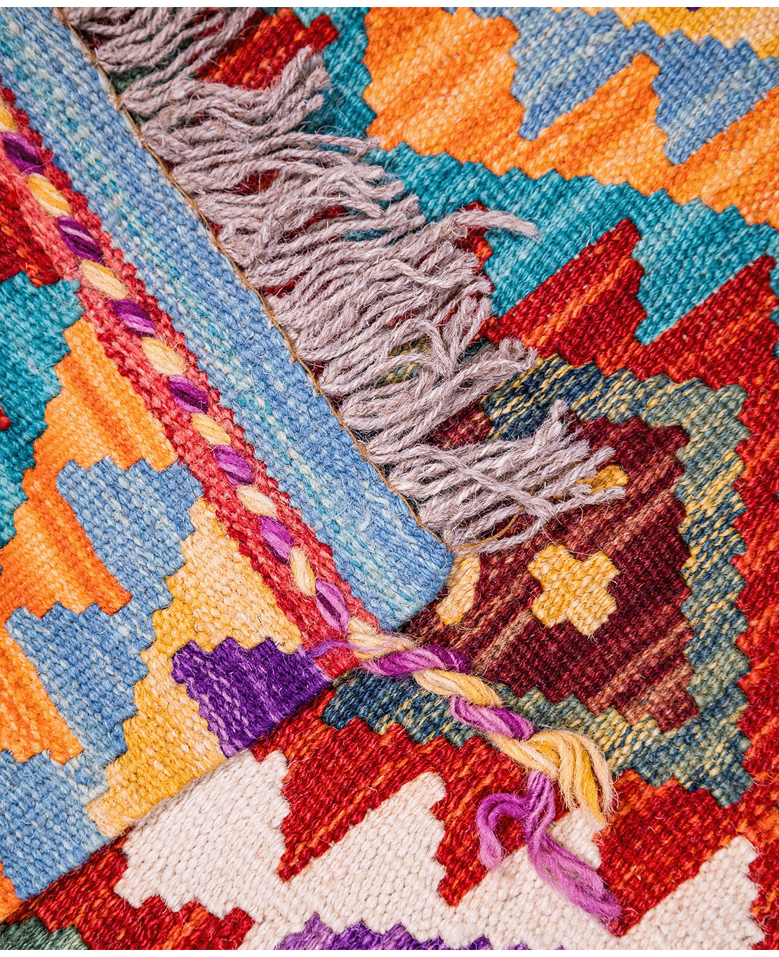 Afghan old style kilim - Image 4