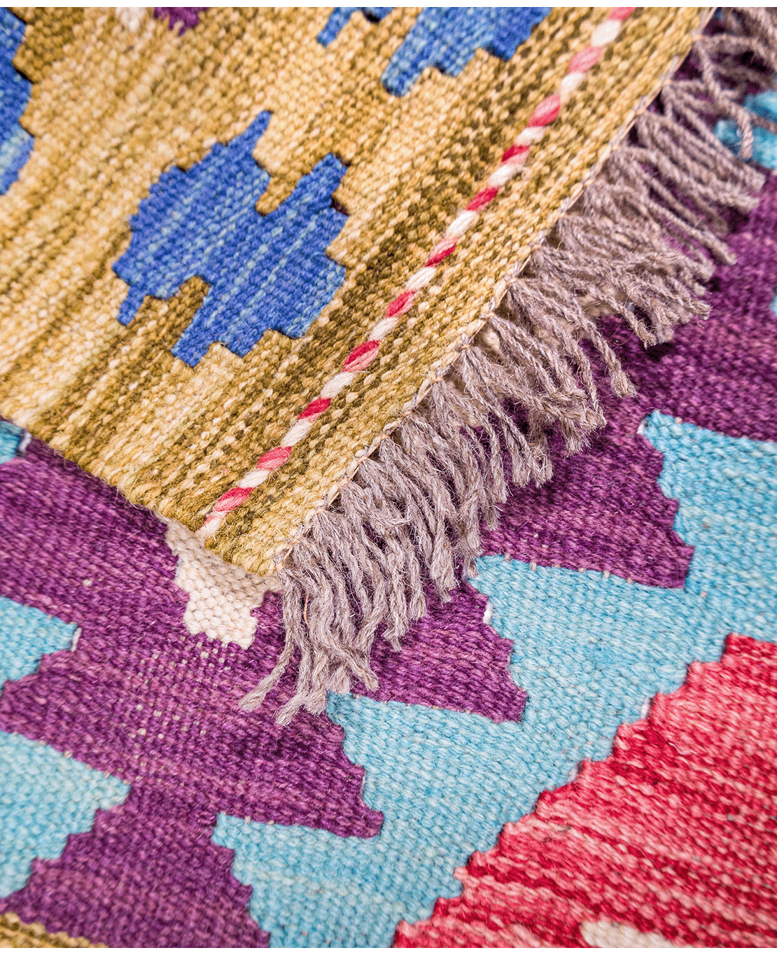 Afghan old style kilim - Image 3