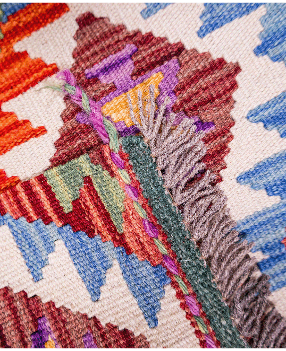 Afghan old style kilim - Image 3