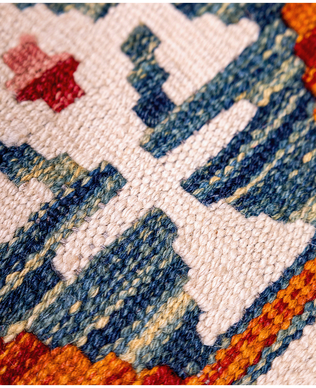 Afghan old style kilim - Image 3