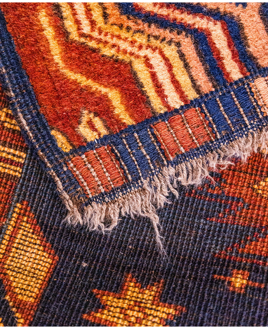 Afghan Kargai hand-knotted wool rug - Image 2
