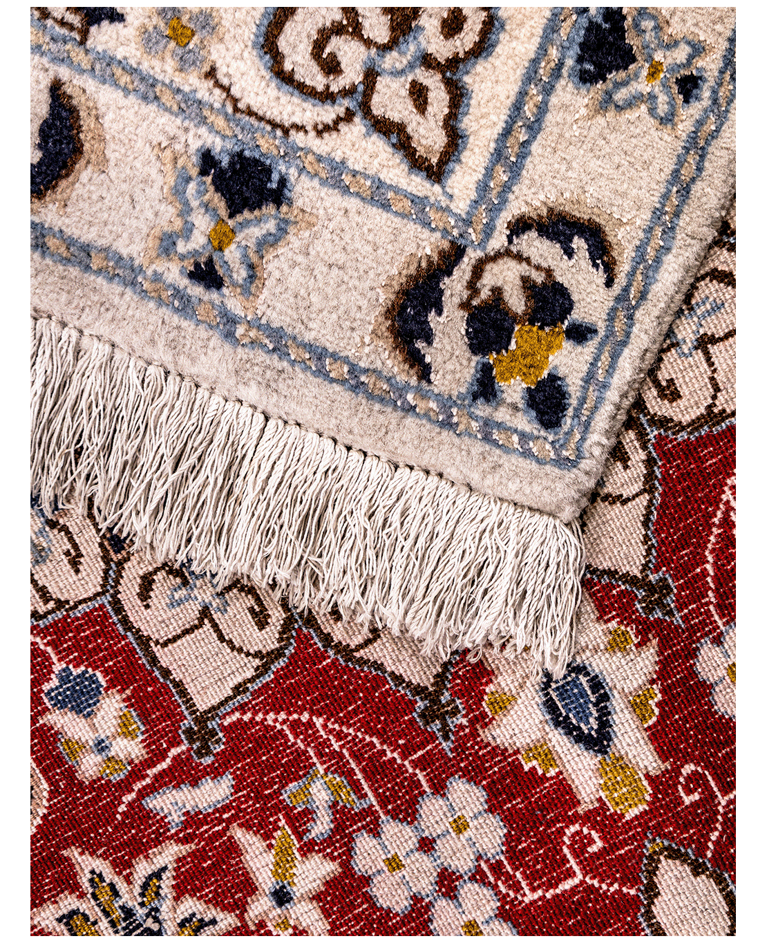 Iranian Nain hand-knotted wool rug - Image 2