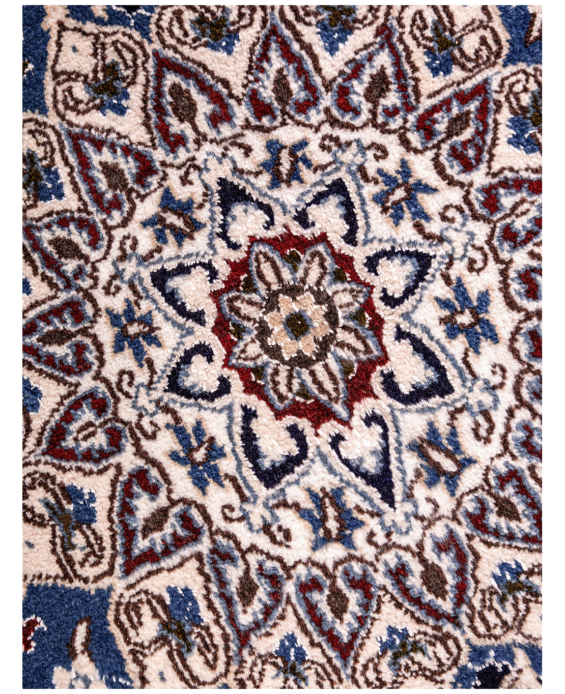 Iranian Nain hand-knotted wool rug - Image 3