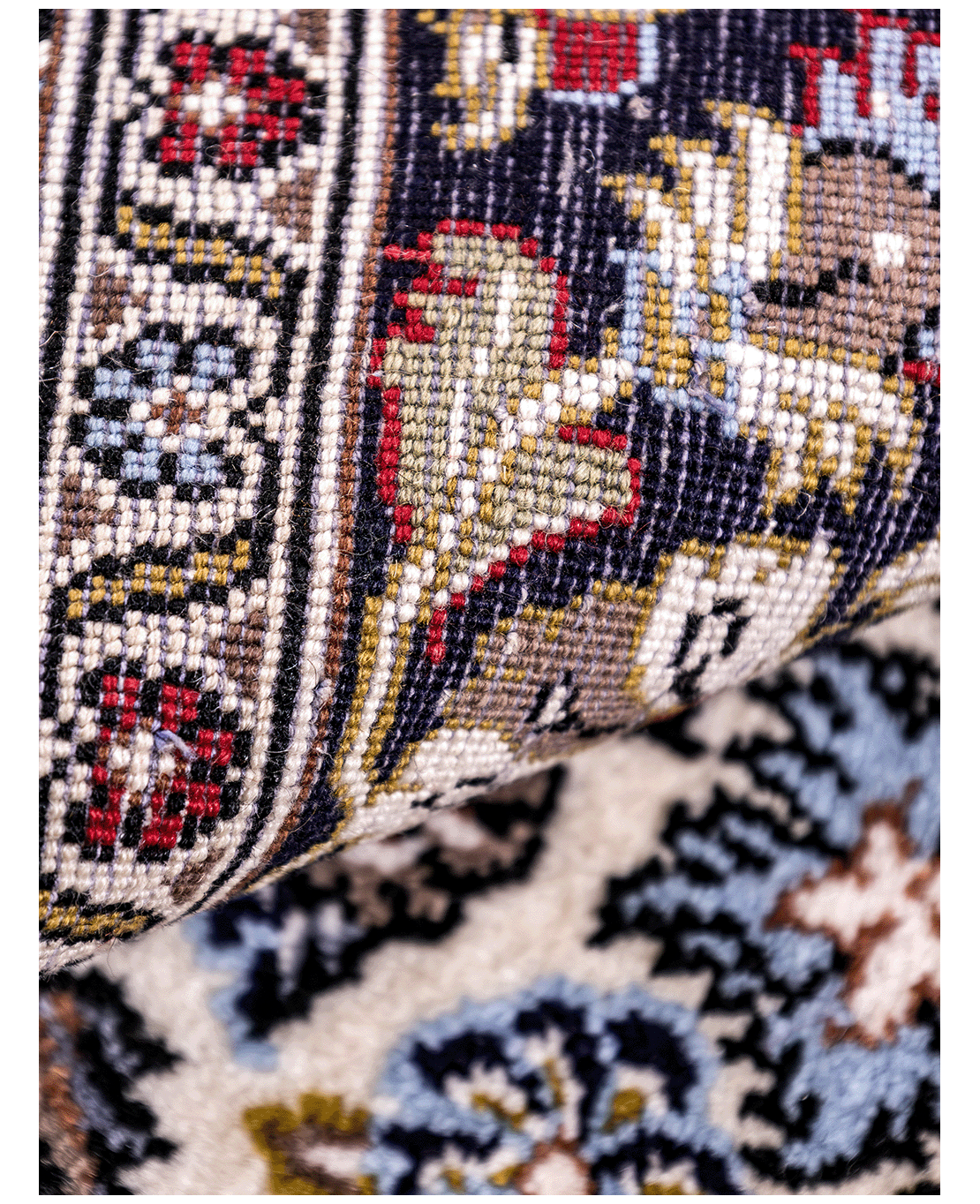 Iranian Kerman handmade wool rug - Image 5