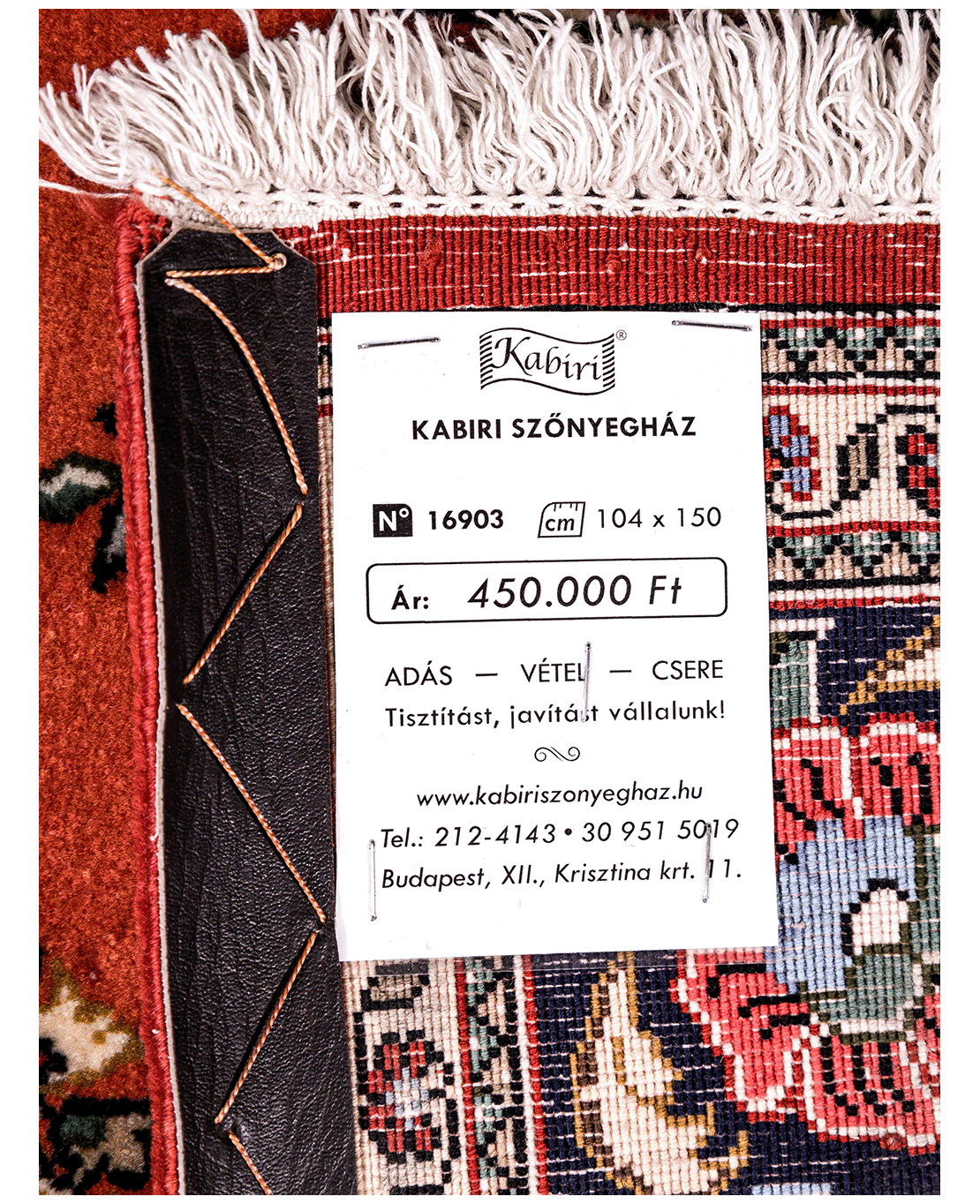 Iranian Kurdish hand-knotted wool rug - Image 6