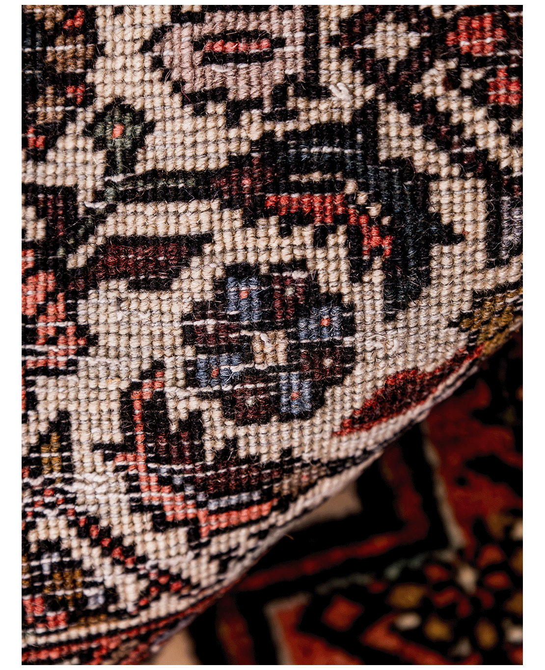 Iranian Bijar Tagab handmade wool rug - Image 4