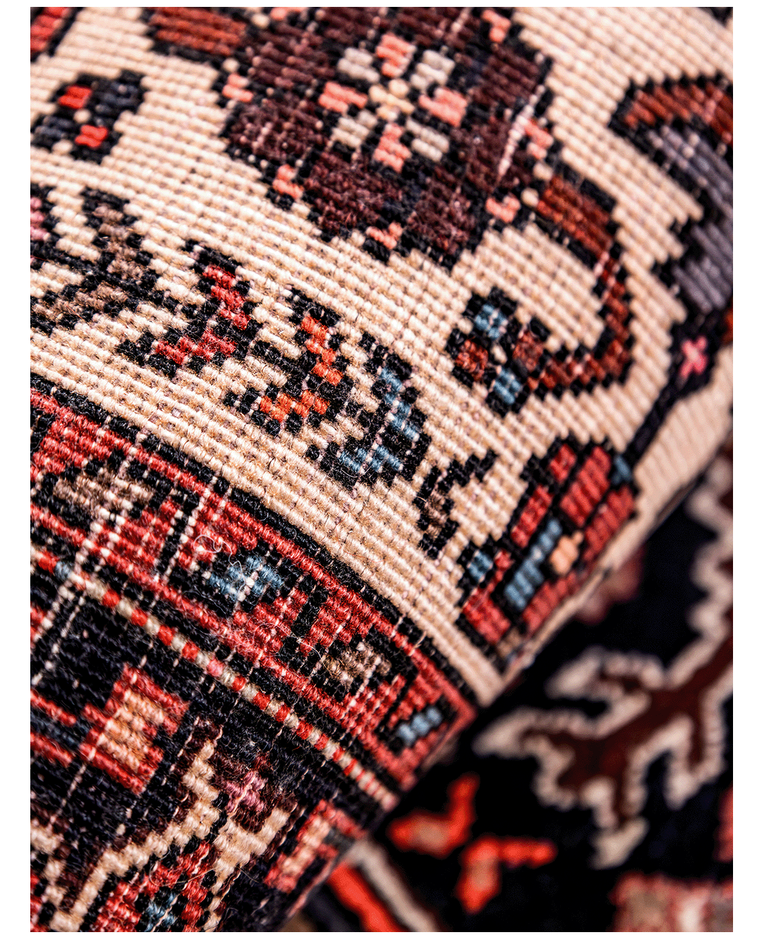 Iranian Bijar Tagab handmade wool rug - Image 5
