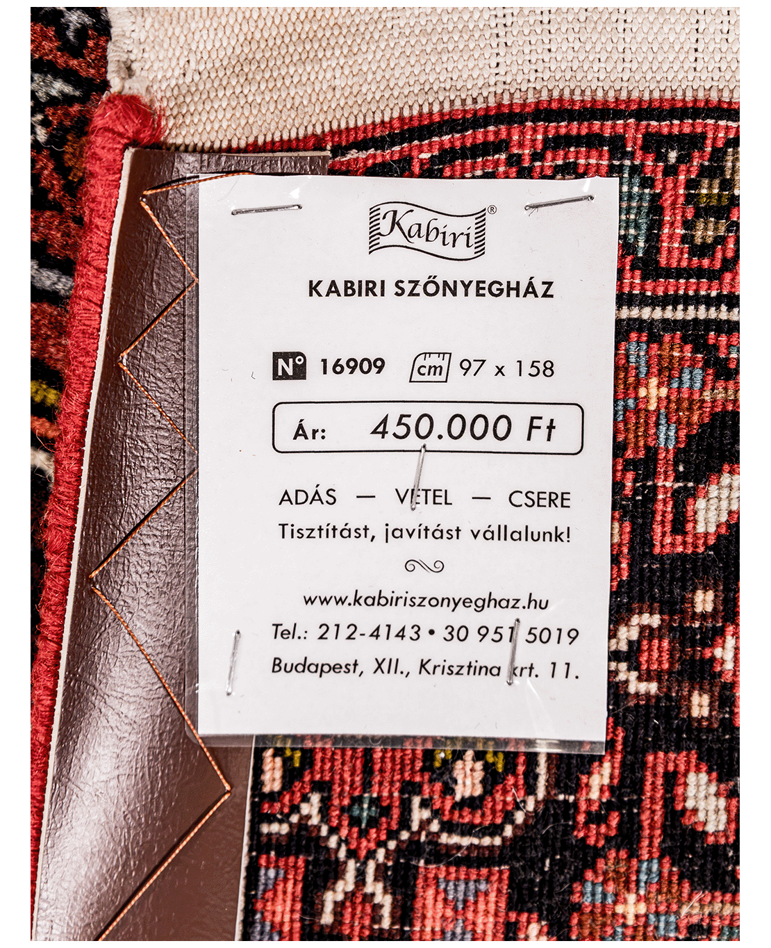 Iranian Bijar Tagab handmade wool rug - Image 6