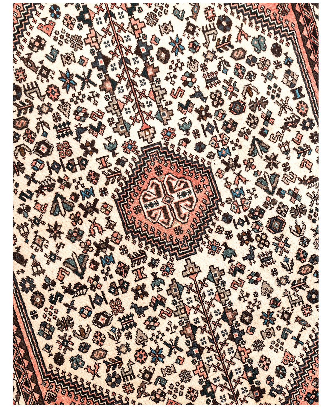 Iranian Abadeh handmade wool rug - Image 3