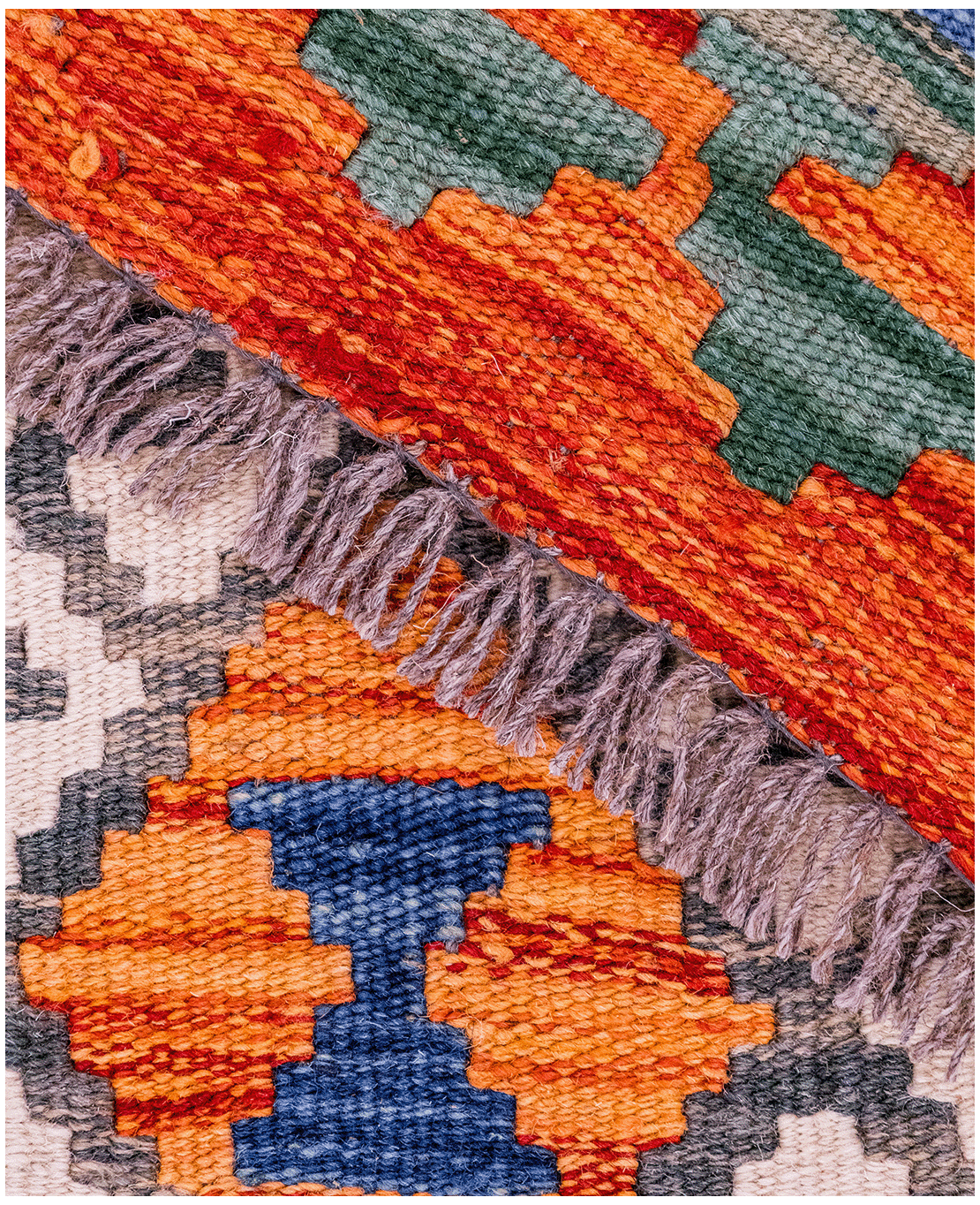 Afghan old style kilim - Image 4