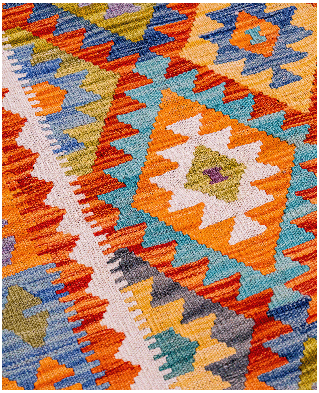 Afghan old style kilim - Image 3
