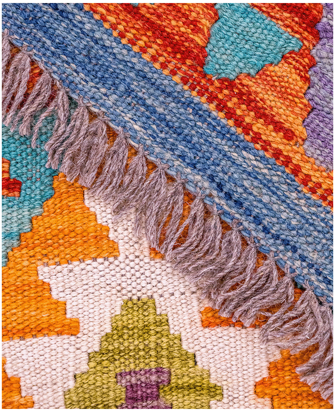 Afghan old style kilim - Image 4