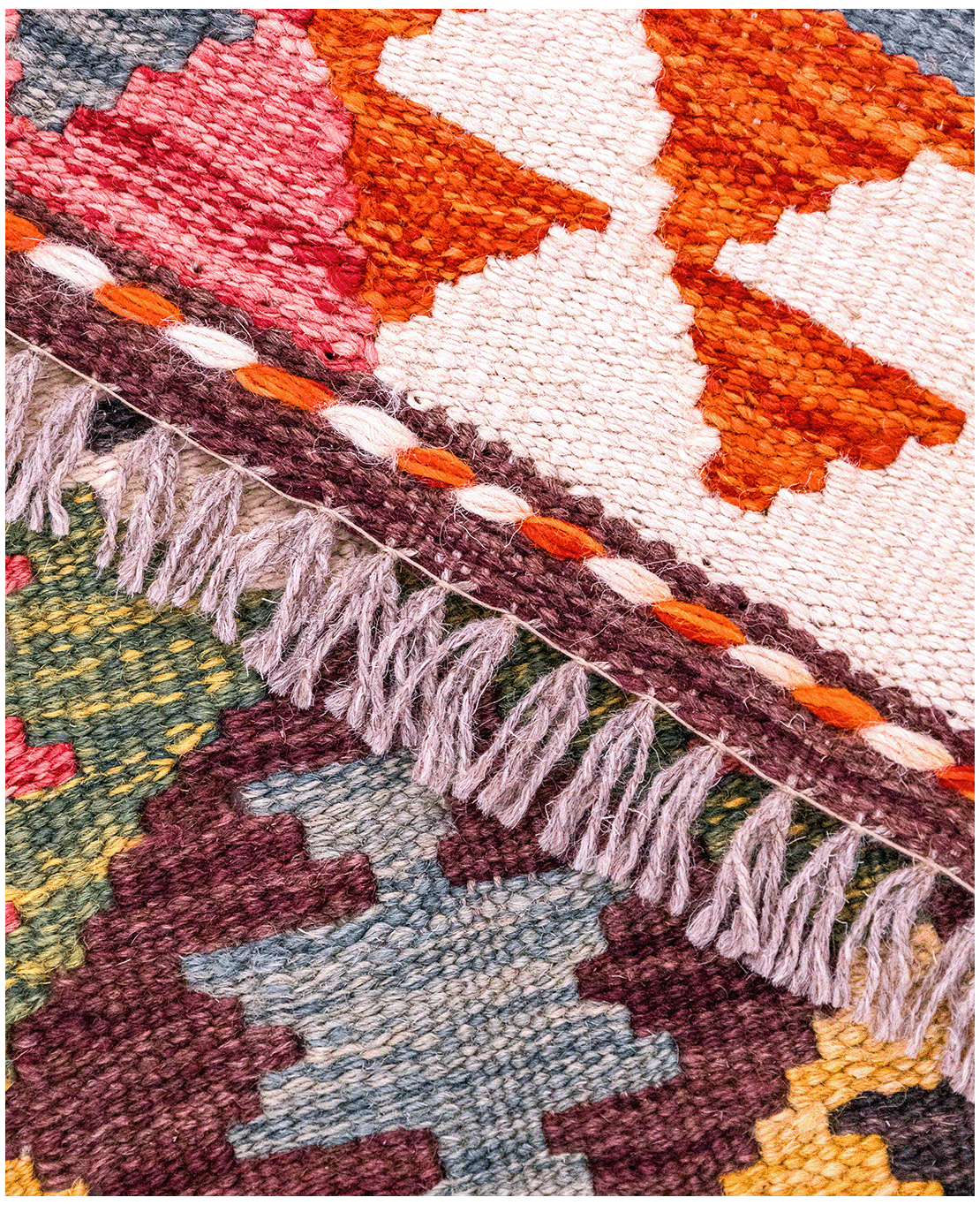Afghan old style kilim - Image 4
