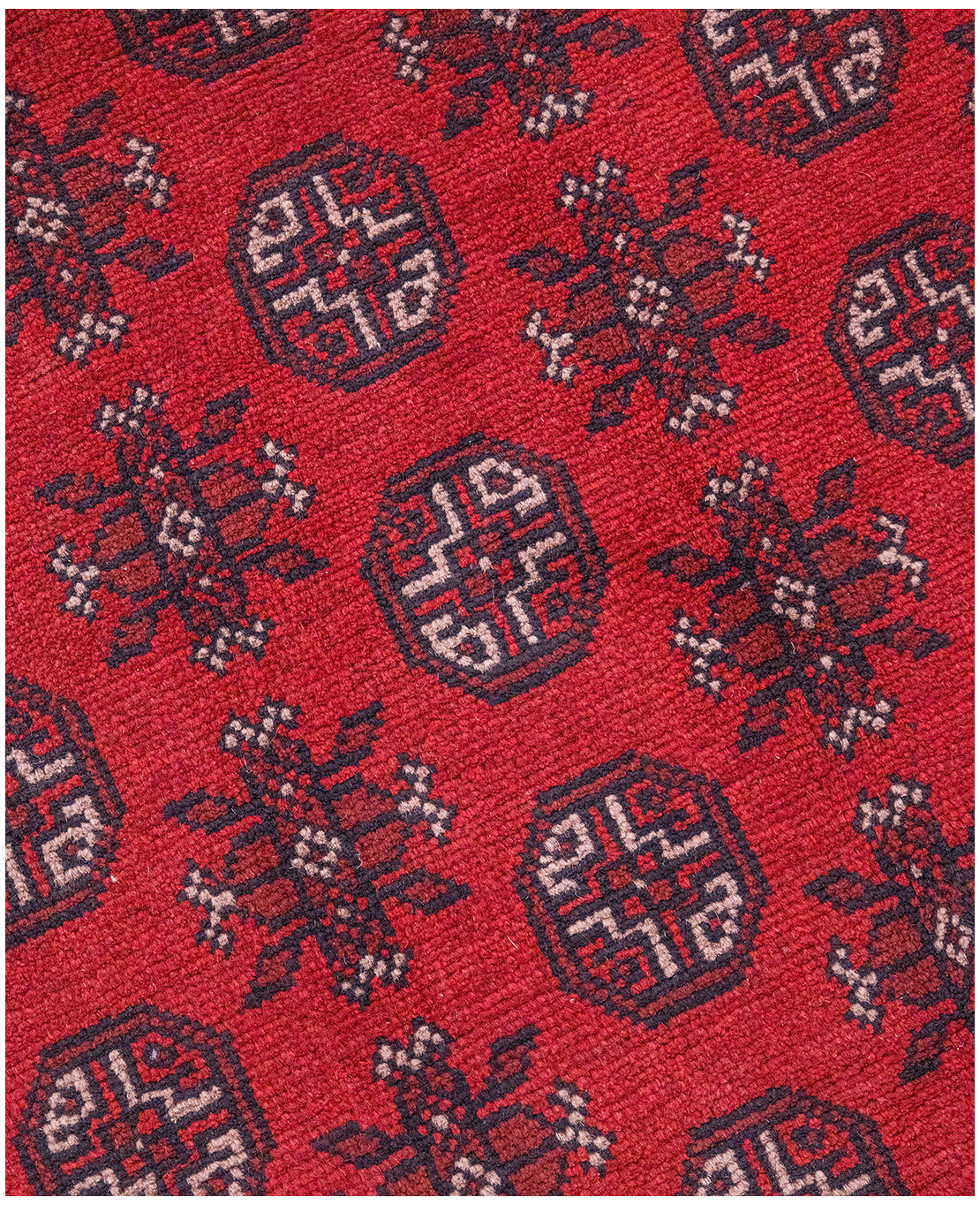 Afghan Bokhara hand-knotted wool rug - Image 3