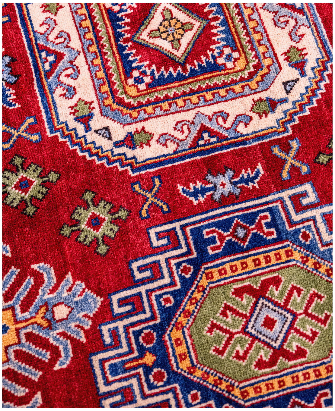 Afghan Kazakh hand-knotted wool rug - Image 3