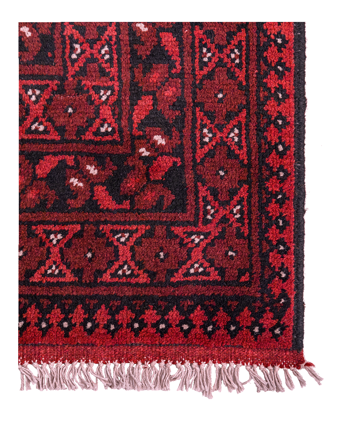 Afghan Bokhara hand-knotted wool rug - Image 2
