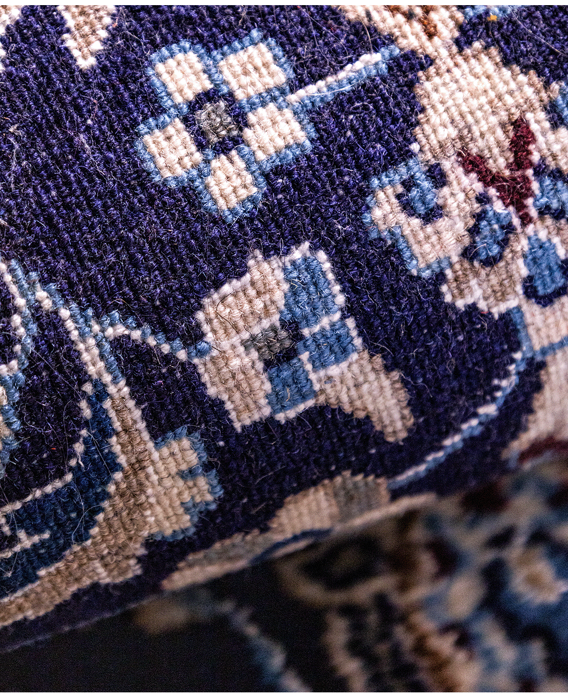 Iranian Nain 0 silk-contoured hand-knotted wool rug - Image 6