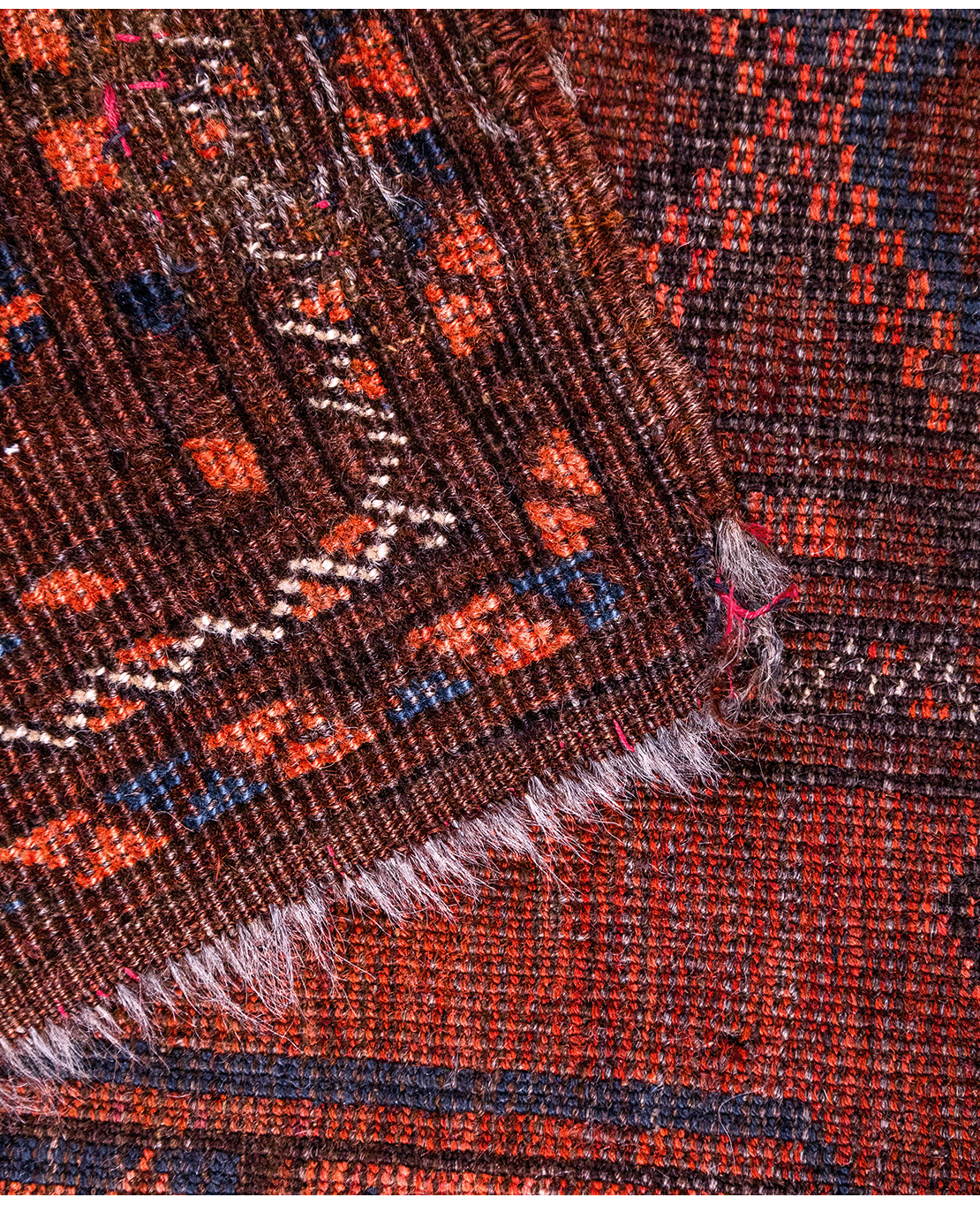 Afghan Aktscha Antik handmade wool rug - Image 2