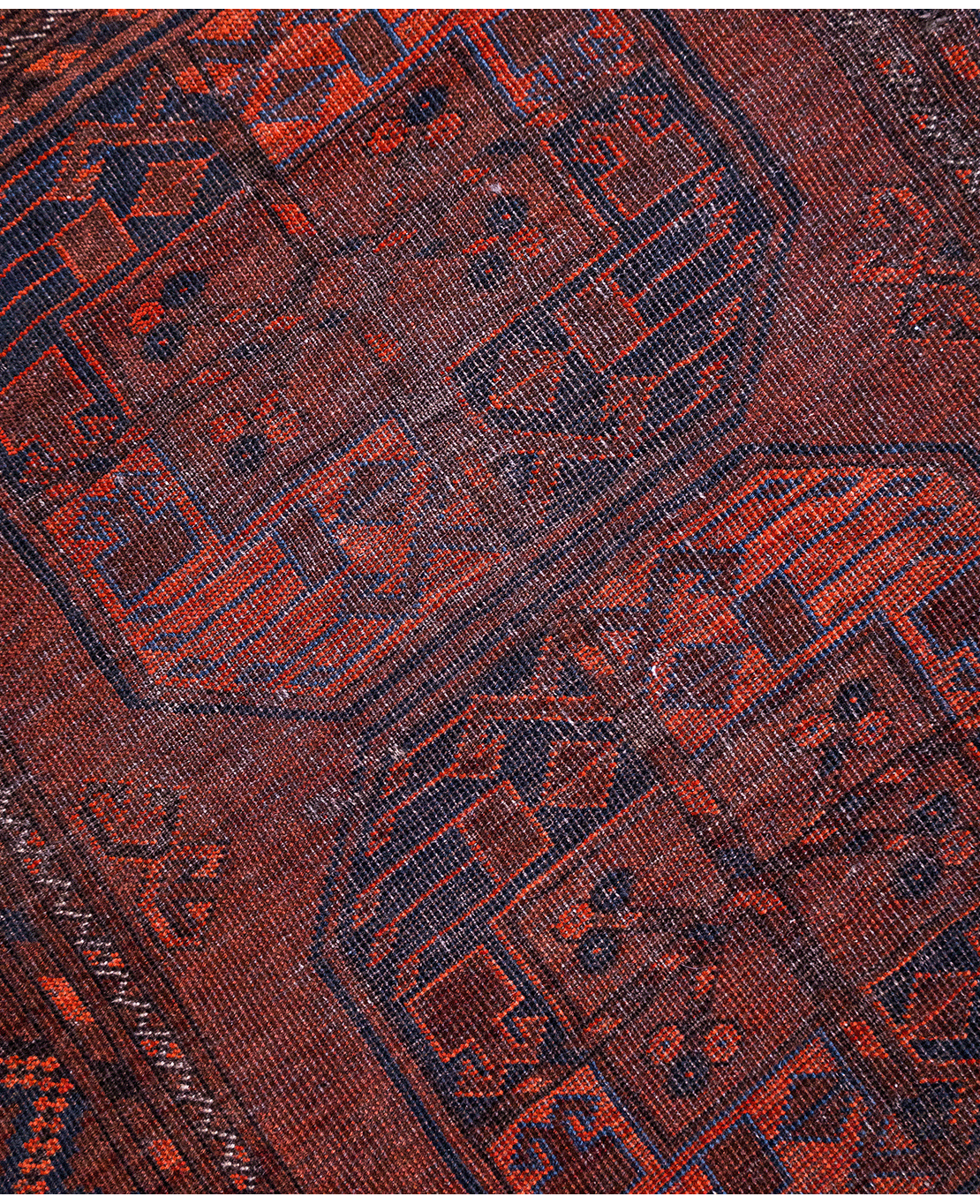 Afghan Aktscha Antik handmade wool rug - Image 3