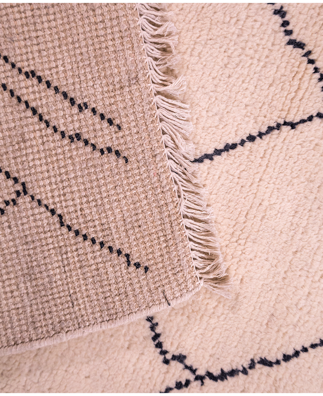 Taimany Berber hand-knotted wool rug - Image 4