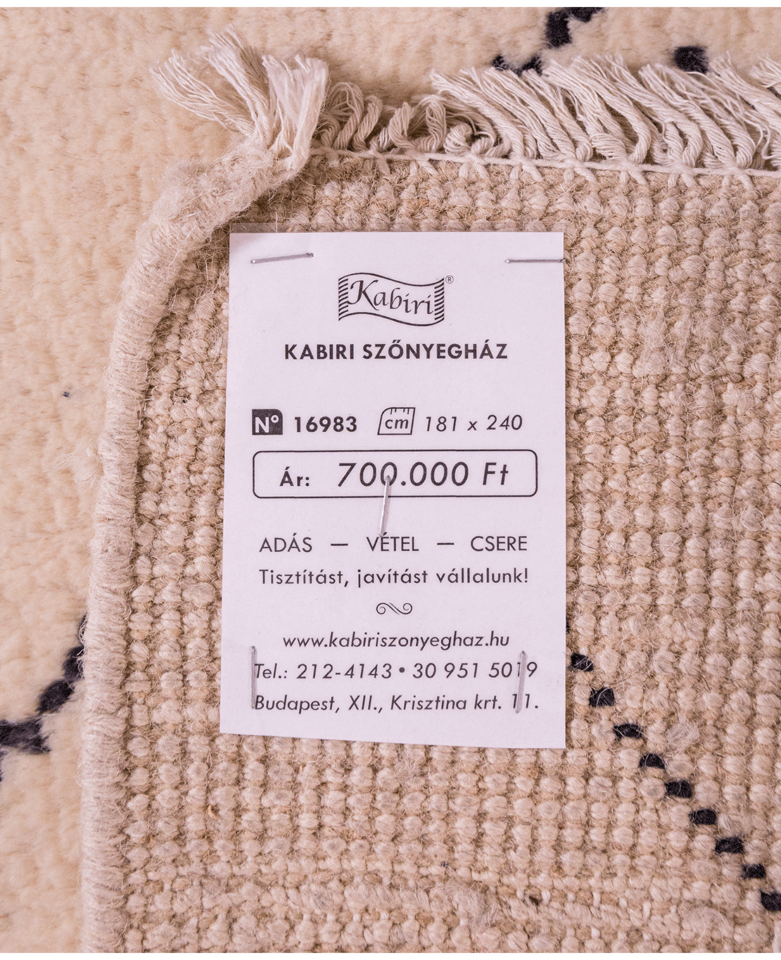 Taimany Berber hand-knotted wool rug - Image 7
