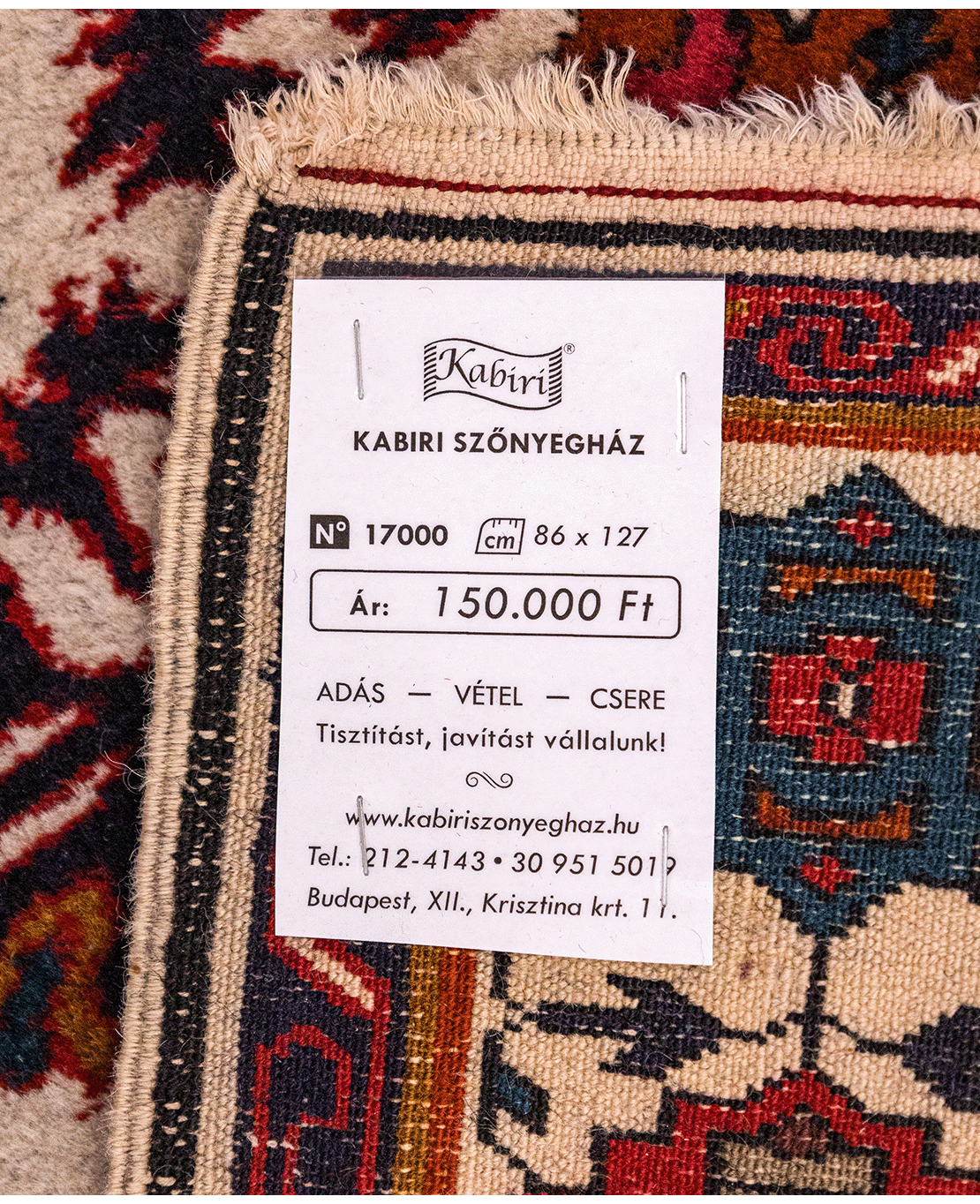 Azerbaijani Dagestani hand-knotted wool rug - Image 6
